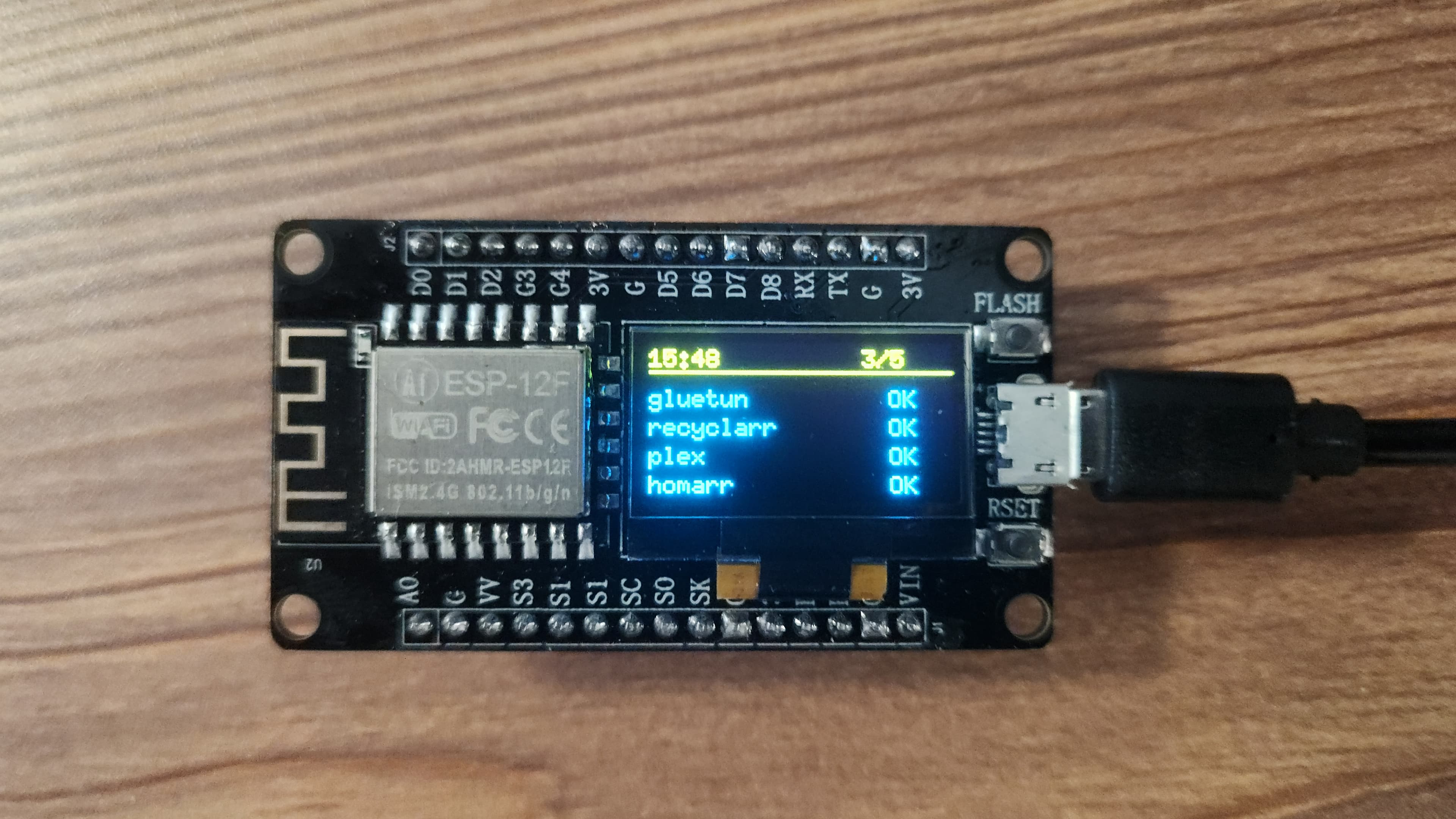 Docker Monitor with ESP8266